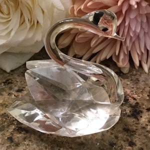 Swarovski Crystal Swan Figurine
