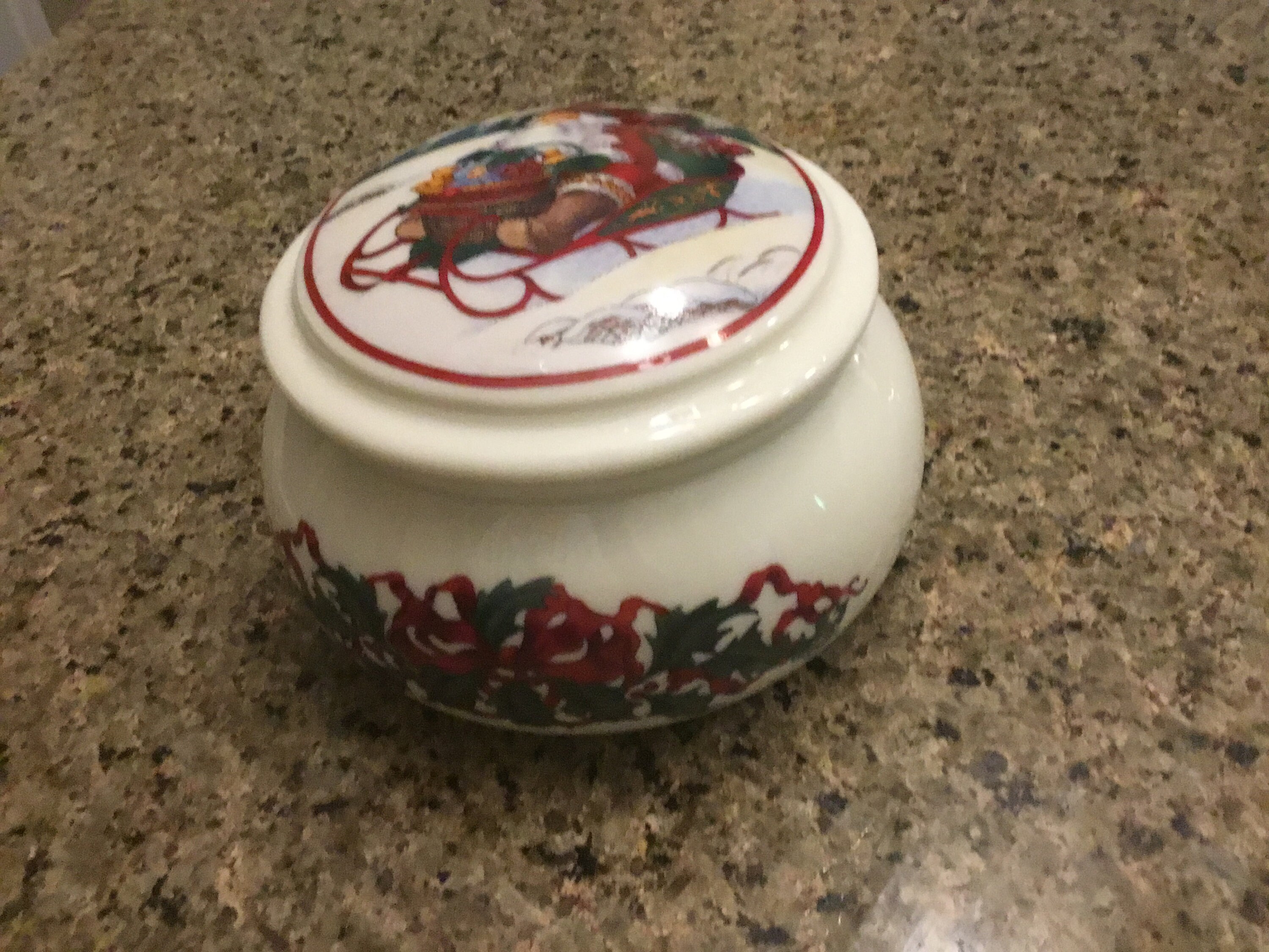 Princess House Exclusive Christmas Candy Jar or trinket box Etsy
