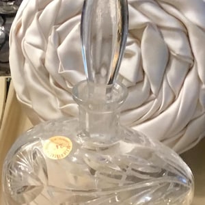 Vintage West German Cut Crystal - Perfume Bottle with Stopper - Bleikristall Crystal - Germany 1950’s
