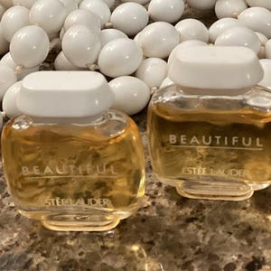 Vintage Estée Lauder - Miniature BEAUTIFUL Eau de Parfum - 2 Bottles 3.5ml - American - 1990’s