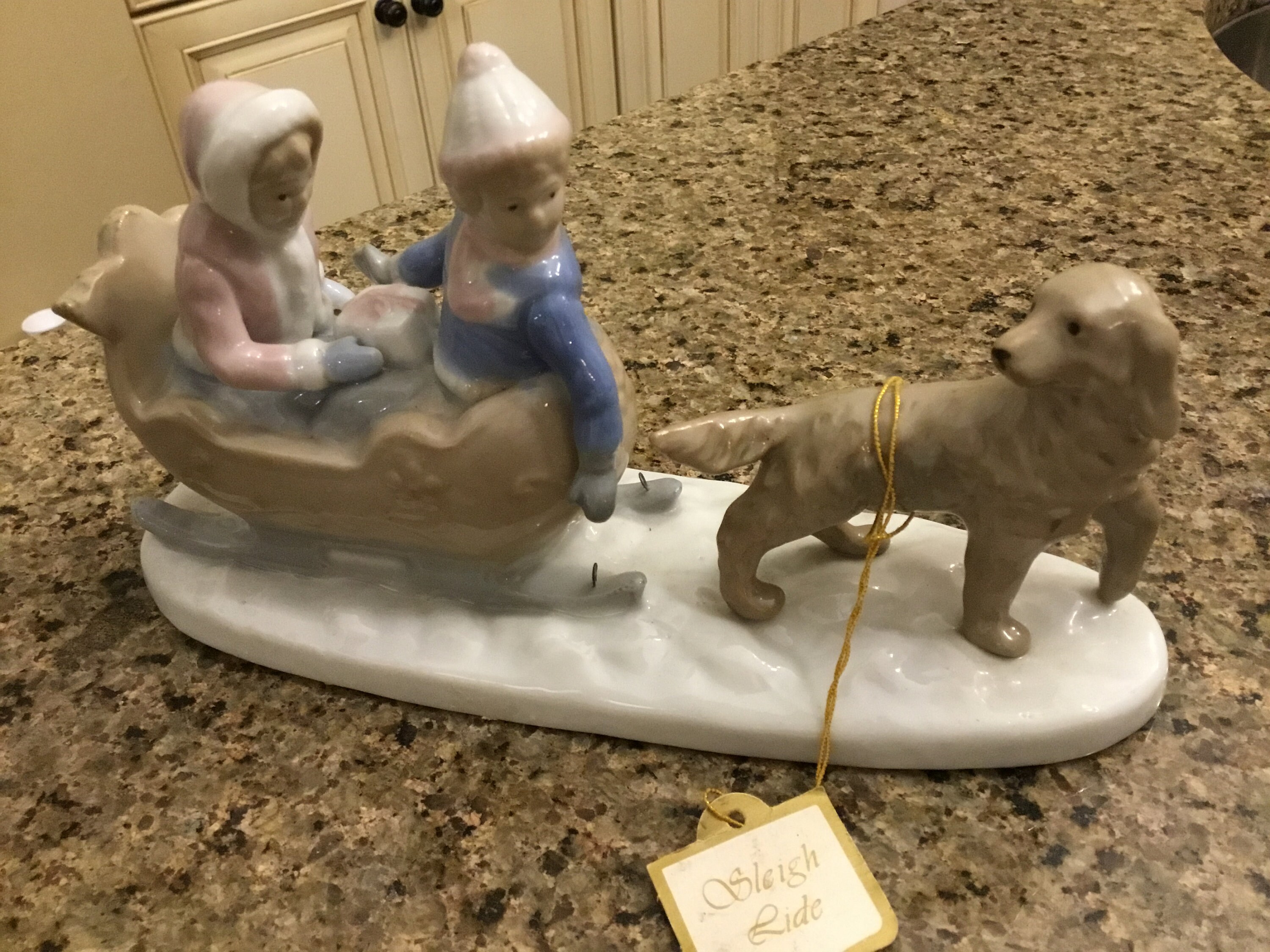 Paul Sebastian Fine Porcelain Sleigh Ride Figurine Meico Etsy