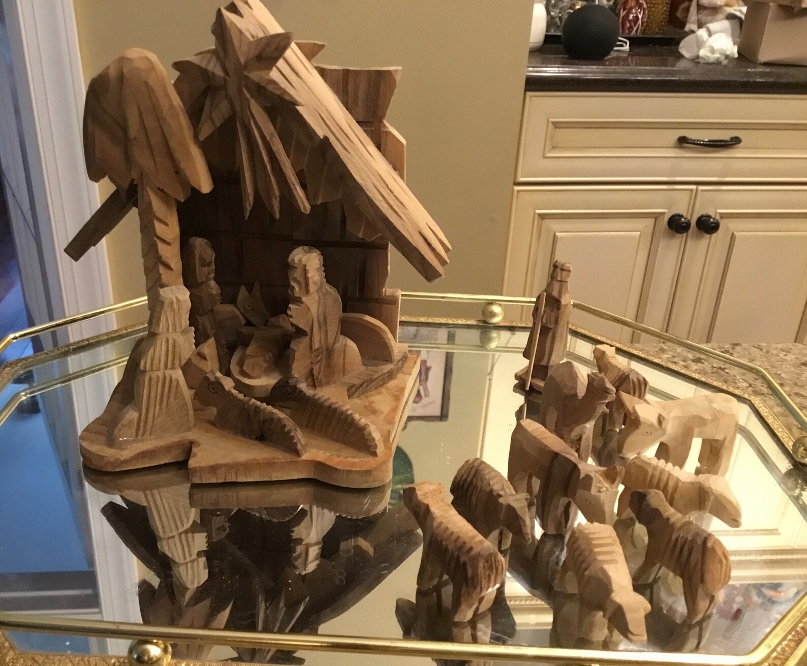 Vintage Olive Wood Nativity Set Made in Israel Etsy UK