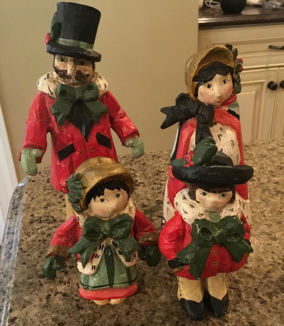 Vintage House of Hatten Wooden Christmas Caroler Family Tree Etsy