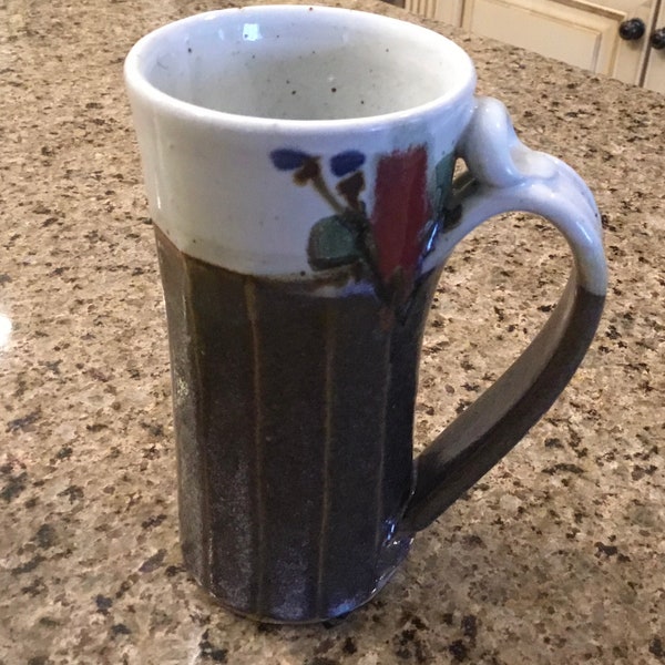 Art Pottery Coffee Mug - Signed Kathy Chappelle - Happy Valley Pottery - American Artisan Mug