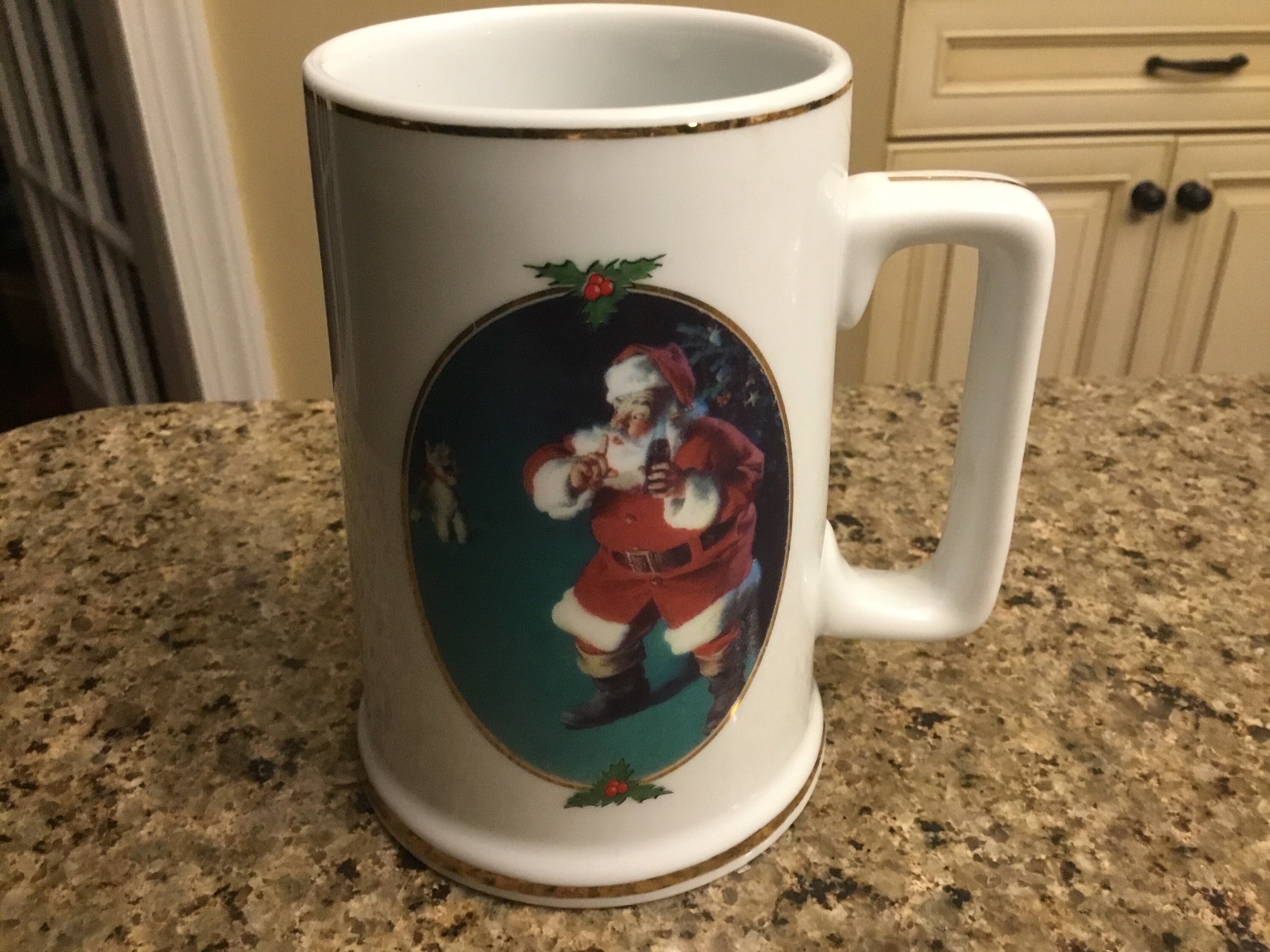 Collectible Vintage Coca Cola Christmas Coffee Mugs Santa Etsy Singapore