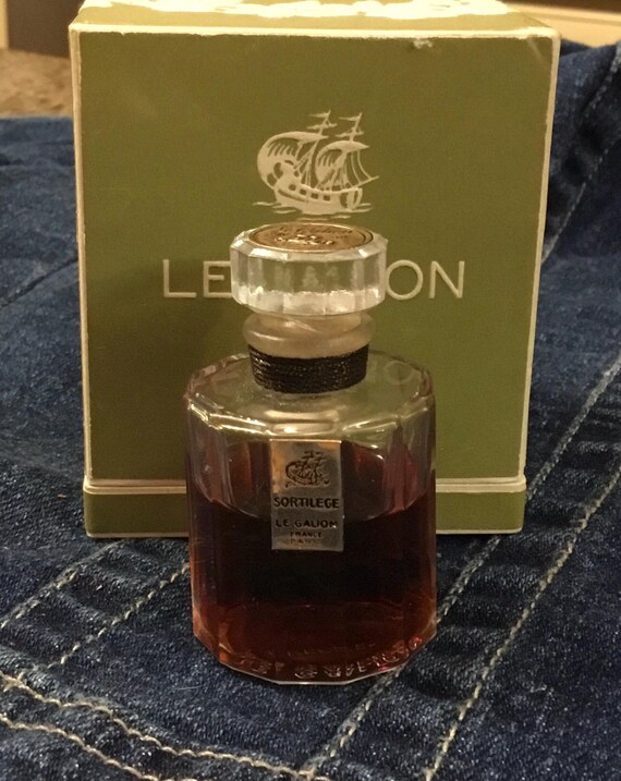 Vintage Sortilege Le Galion - Pure Parfum 1/2 Oz Bottle - 1930's