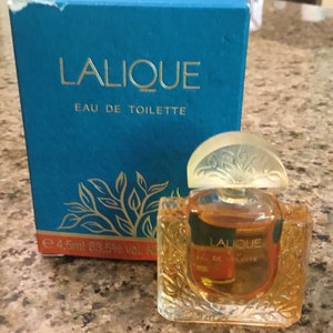 Lalique Eau de Toilette Miniature Perfume - French Crystal Bottle 4.5ml - Made in France - 1992