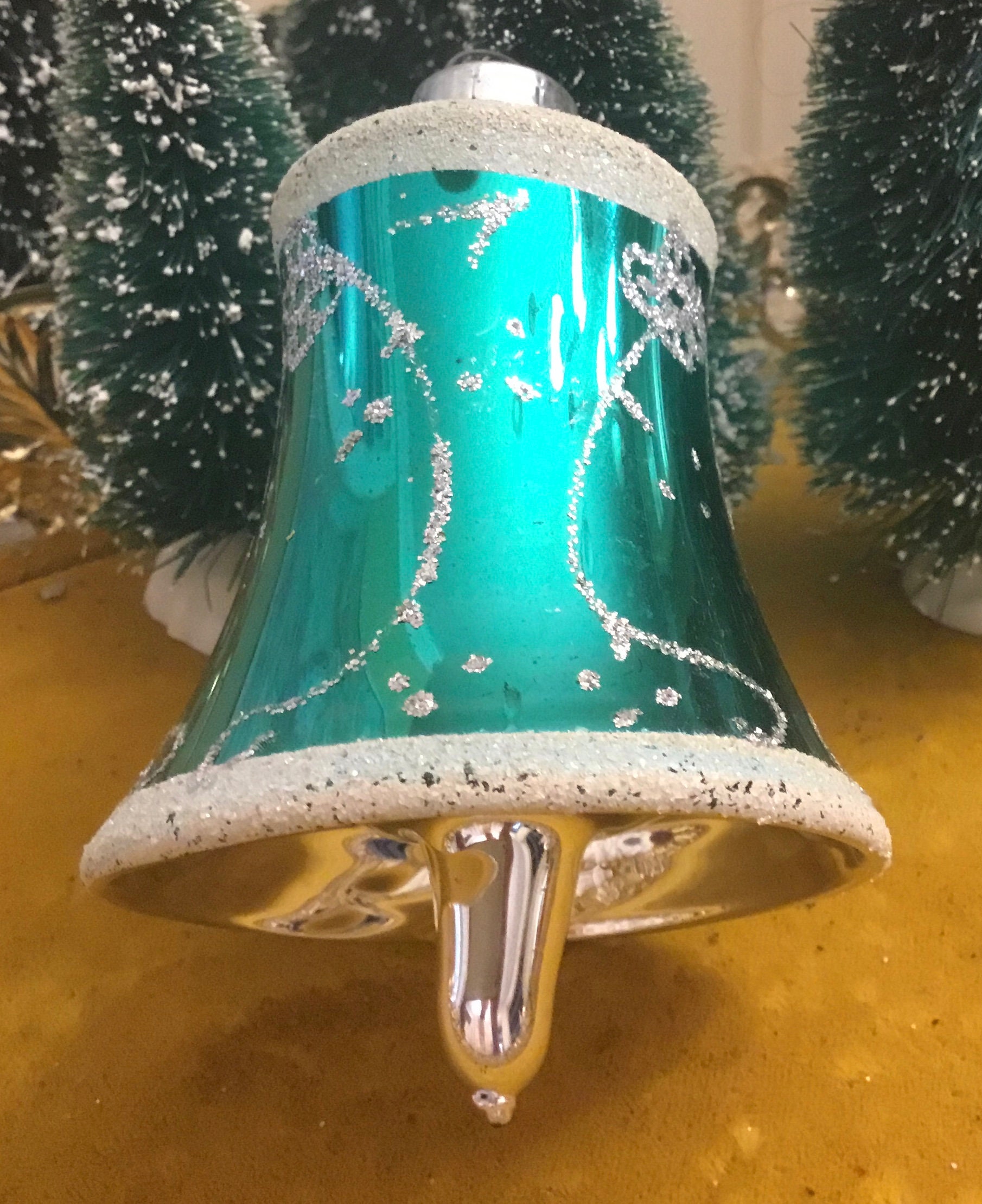 Glass bell christmas ornaments Clearance