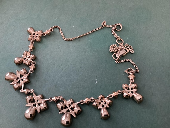 1980’s Givenchy Signed Designer Ruby Red Crystal … - image 8