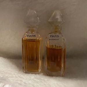 Vintage Ysatis Givenchy Miniature Pure Parfum Splash - 2 Bottles - Made in France - 1990’s