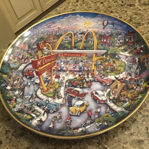 Vintage McDonald’s - Bill Bell - Golden Moments Limited Edition collectible plate from the Franklin Mint - 1970’s