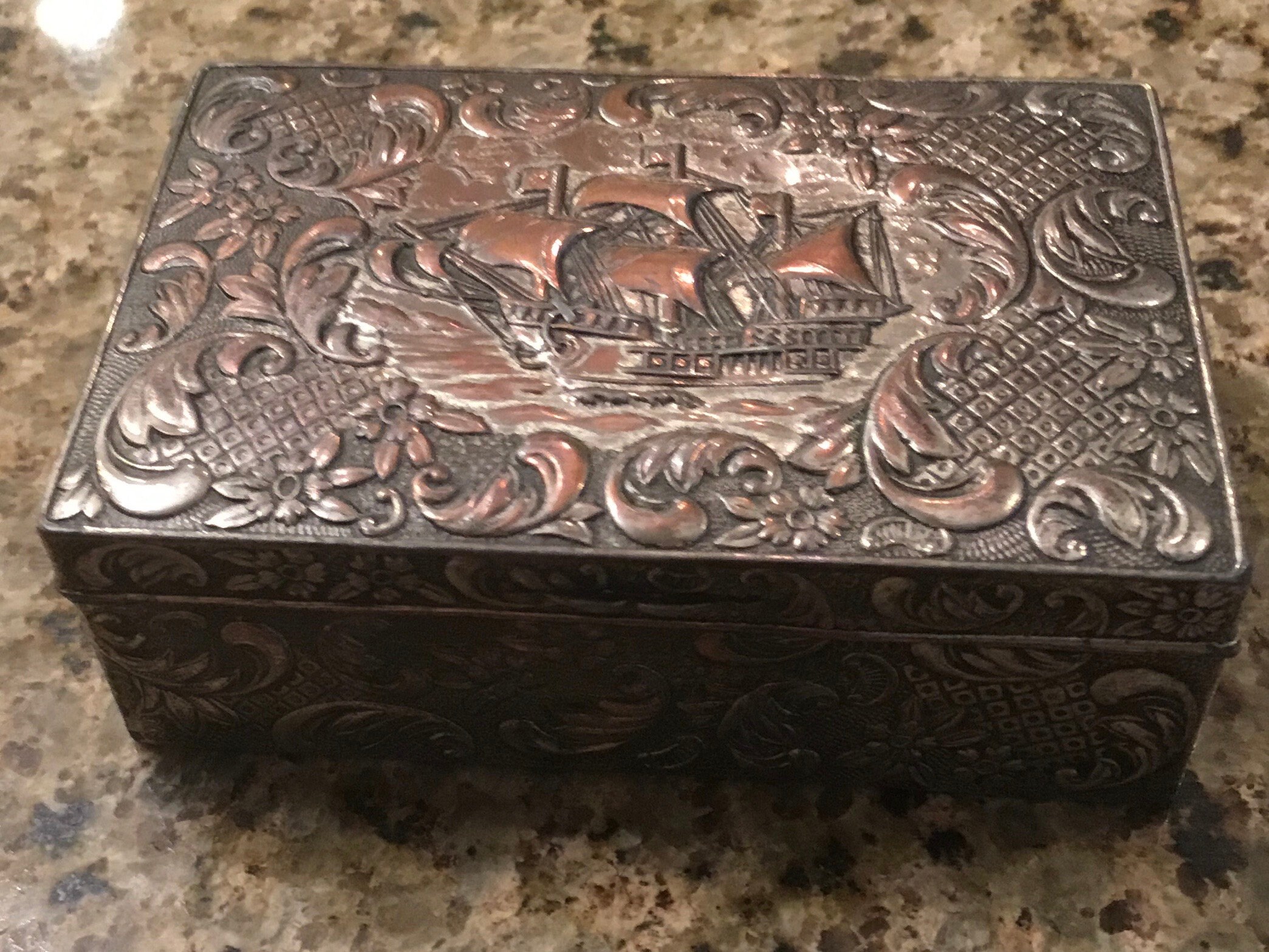 Metal Trinket Box Made in Japan - Etsy Metal Trinket Box Made in Japan - Etsy