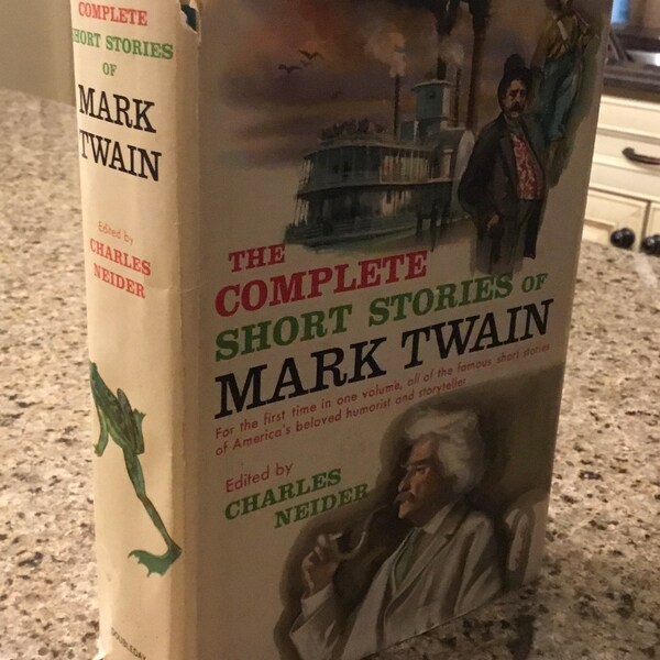 Las historias cortas completas de Mark Twain - Primera edición Vintage Book de Doubleday - 1957