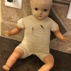 Vintage Composite Horseman Baby Doll - 16” 1940’s