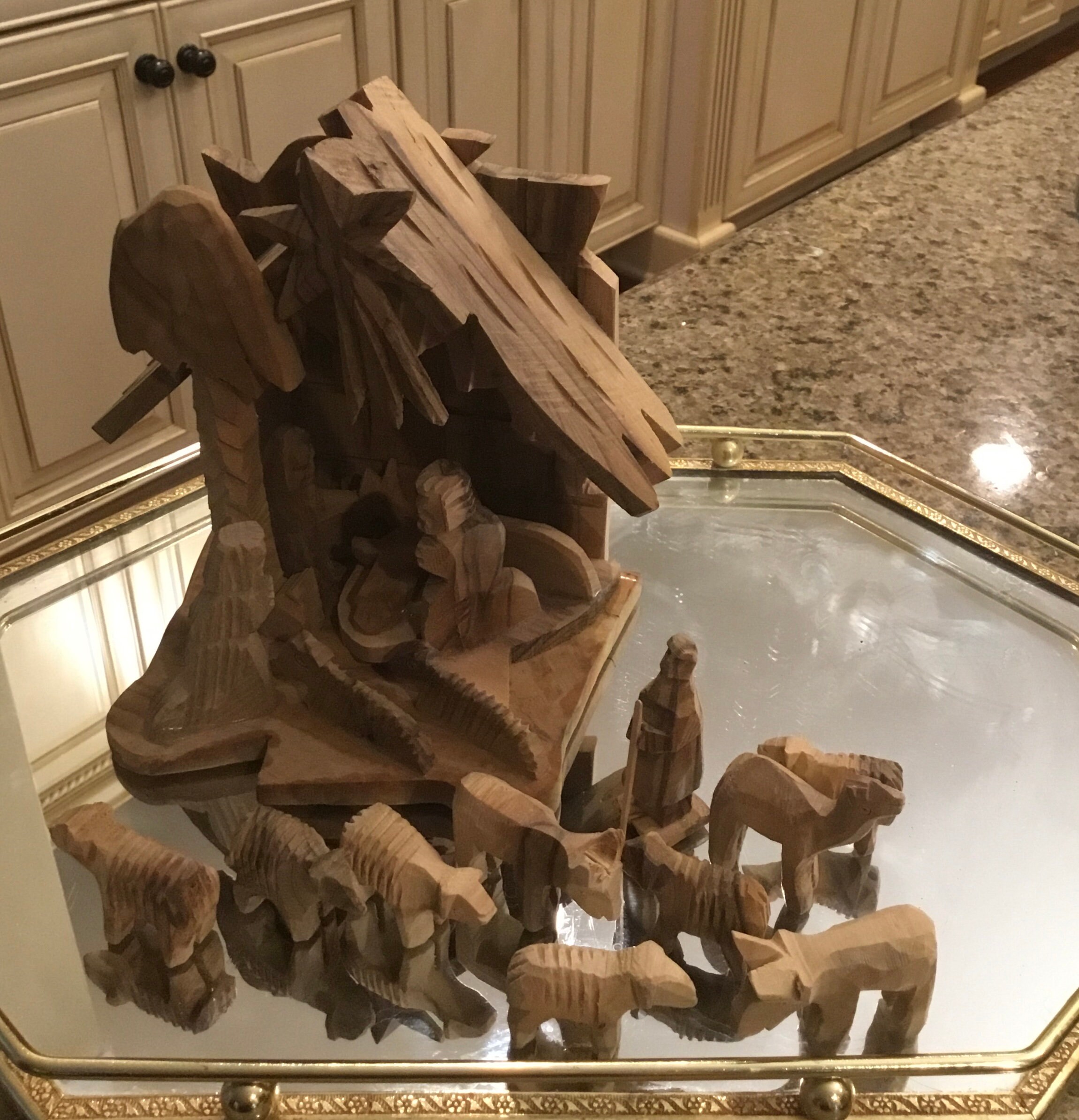 Vintage Olive Wood Nativity Set Fabriqué en Israël Etsy