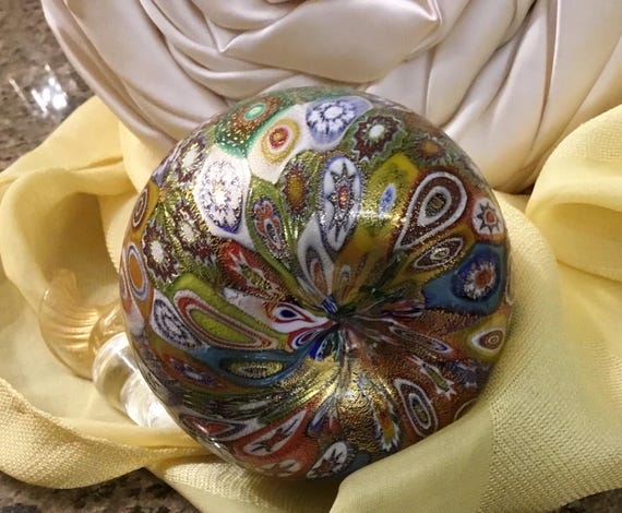 Venetian - Millefiori Art Glass Perfume Bottle - Murano