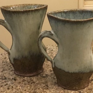 Junichi Tanaka - Art Pottery Handled Vases - Set of 2 - Made in Canada