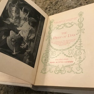 Antique Book - The Peep of Day - Child’s Religious Book - Published by Henry Altemus Company Philadelphia USA - 1890’s