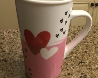 NEW Starbucks 2017 Valentine Hearts Mug 12 Ounce 