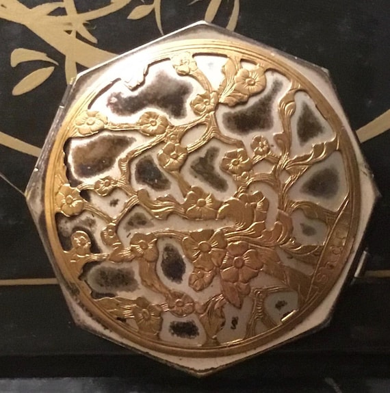 Antique Shari Langlois New York Powder Compact - 1920's - Etsy