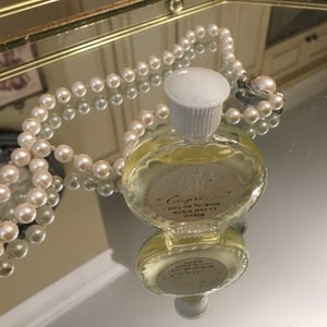 Vintage Rare Nina Ricci Capricci Eau de Toilette Paris in a Lalique Signed Crystal Bottle - Made in France 1950’s