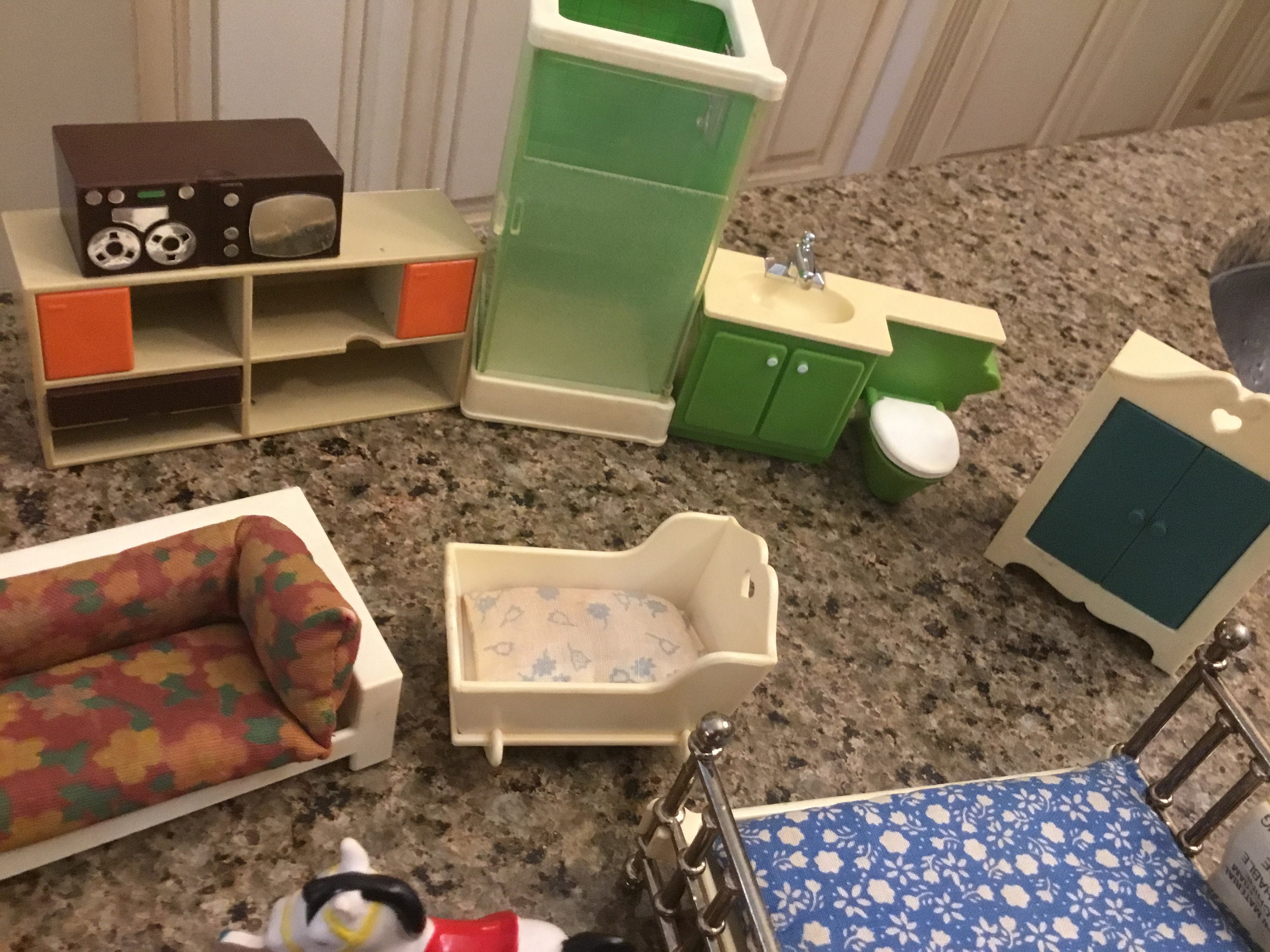 Vintage Retro Fisher Price Dolls House Furniture 1970's Etsy