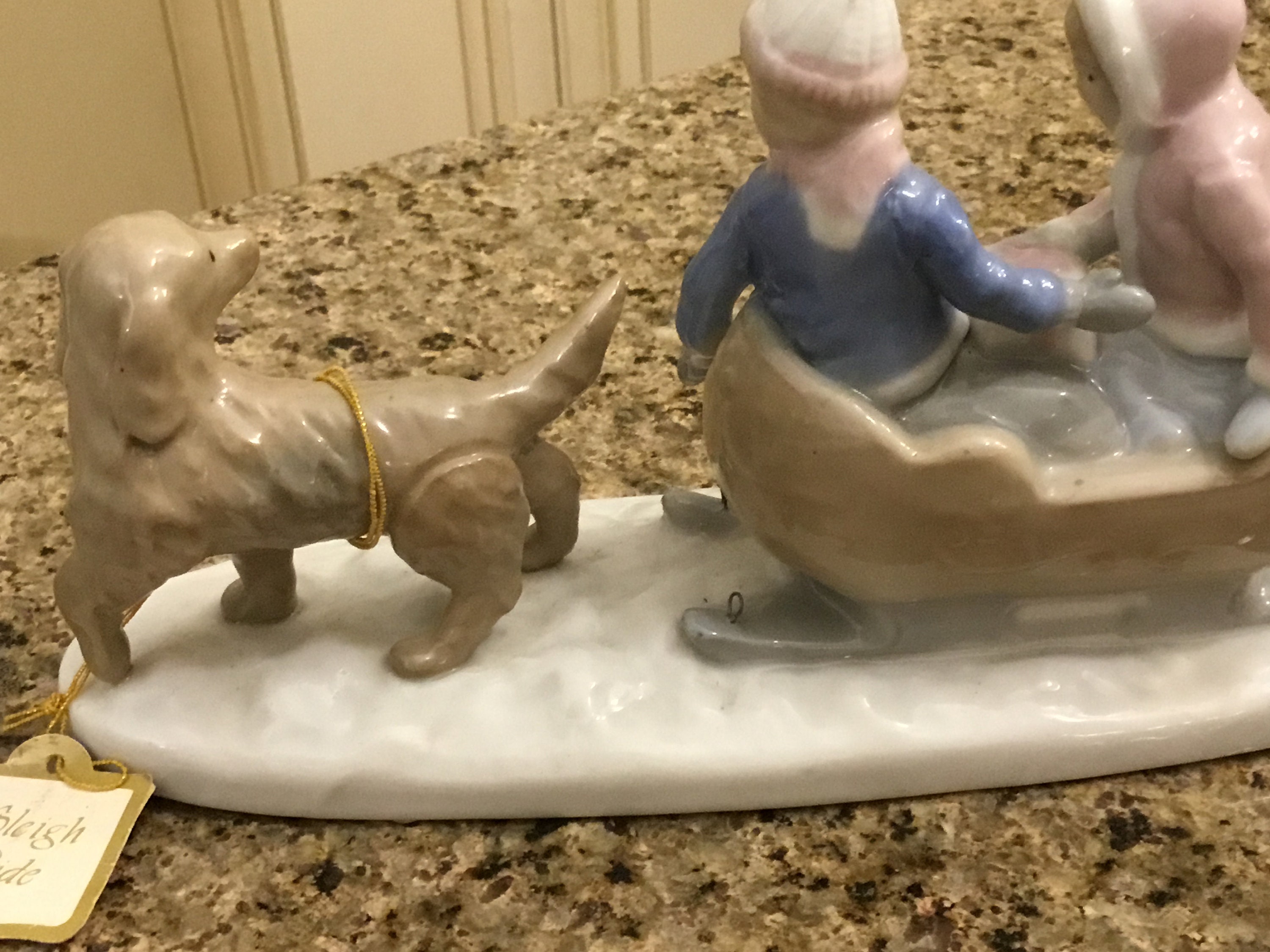 Paul Sebastian Fine Porcelain Sleigh Ride Figurine Meico Etsy