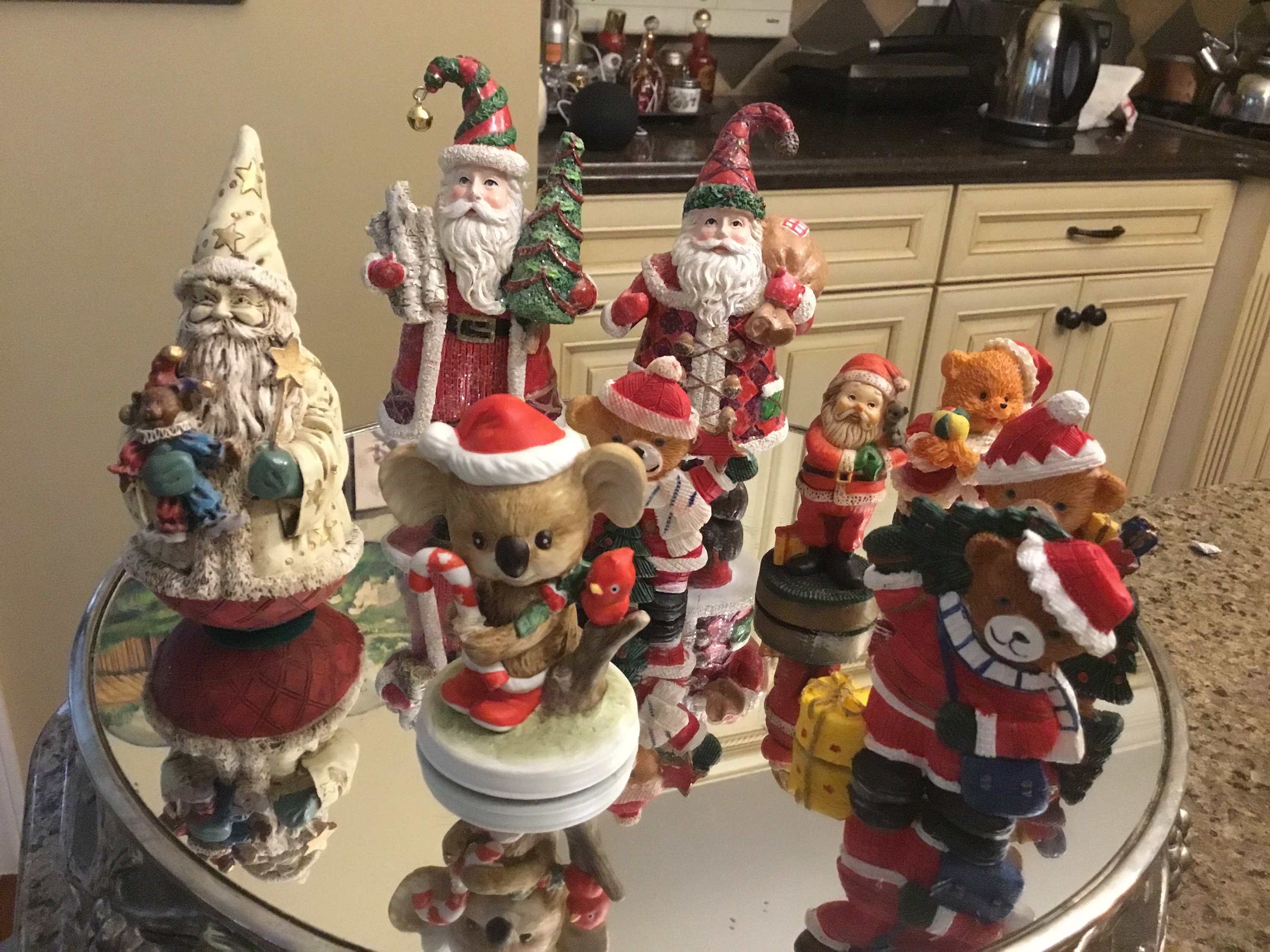 Vintage Collection of Christmas Shelf Sitter Figurines Santa Etsy