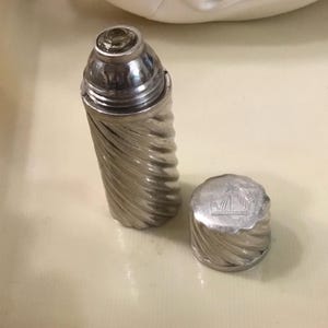 ANTIQUE Christofle for LANVIN Silver Plated Lanvin Miniature Perfume Bottle - Made in France - 1920’s