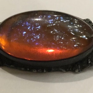 Antique Sterling Silver Dragons Breath Brooch - Victorian Pin - 1900’s