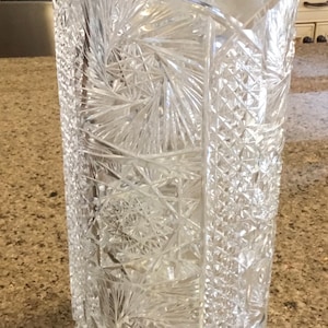 Antique American Brilliant ABP - Cut Crystal Vase  - 1900’s