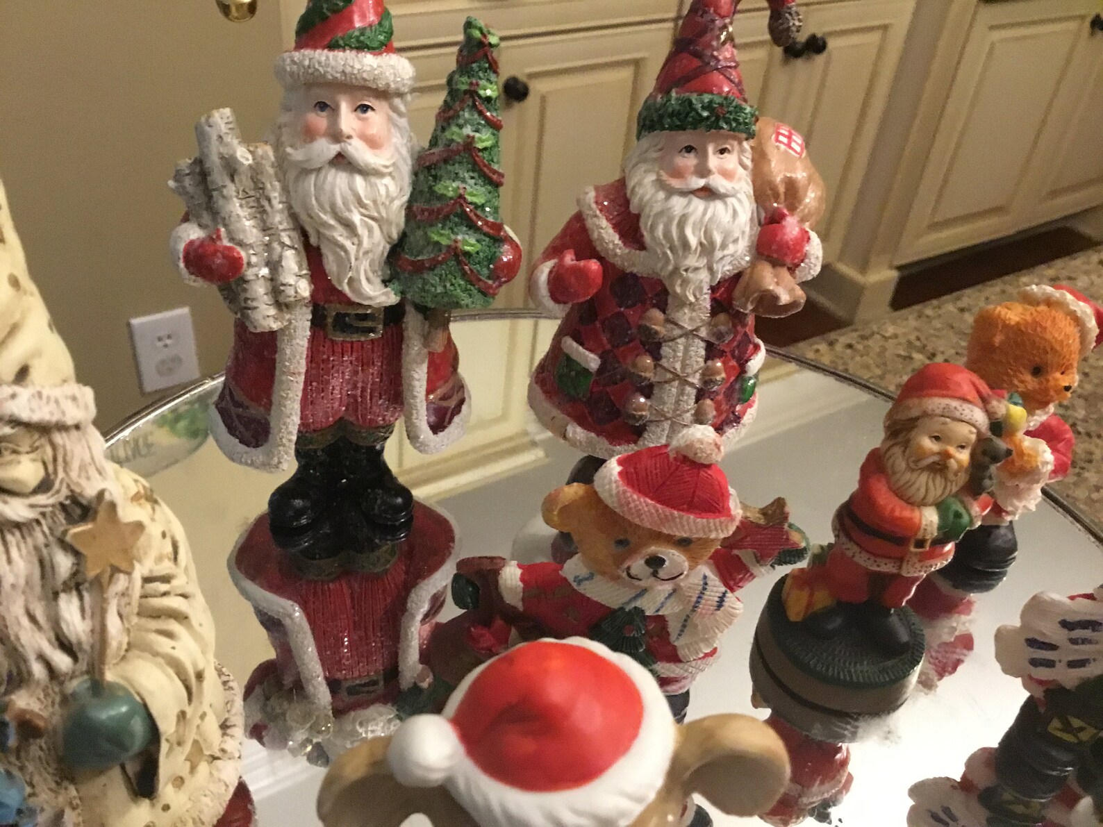 Vintage Collection of Christmas Shelf Sitter Figurines Santa Etsy