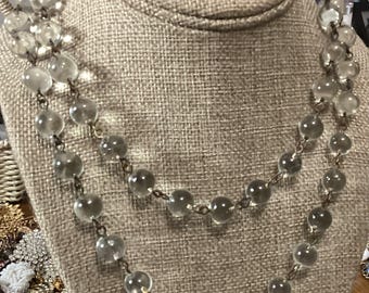 Antiek ART DECO - Pools of Light - Bergkristalketting - jaren 1920