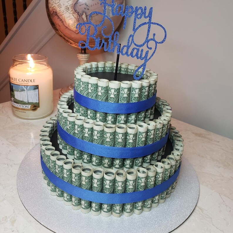 Classic Cash Cake 3 Tier Money Cake Birthday Etsy
