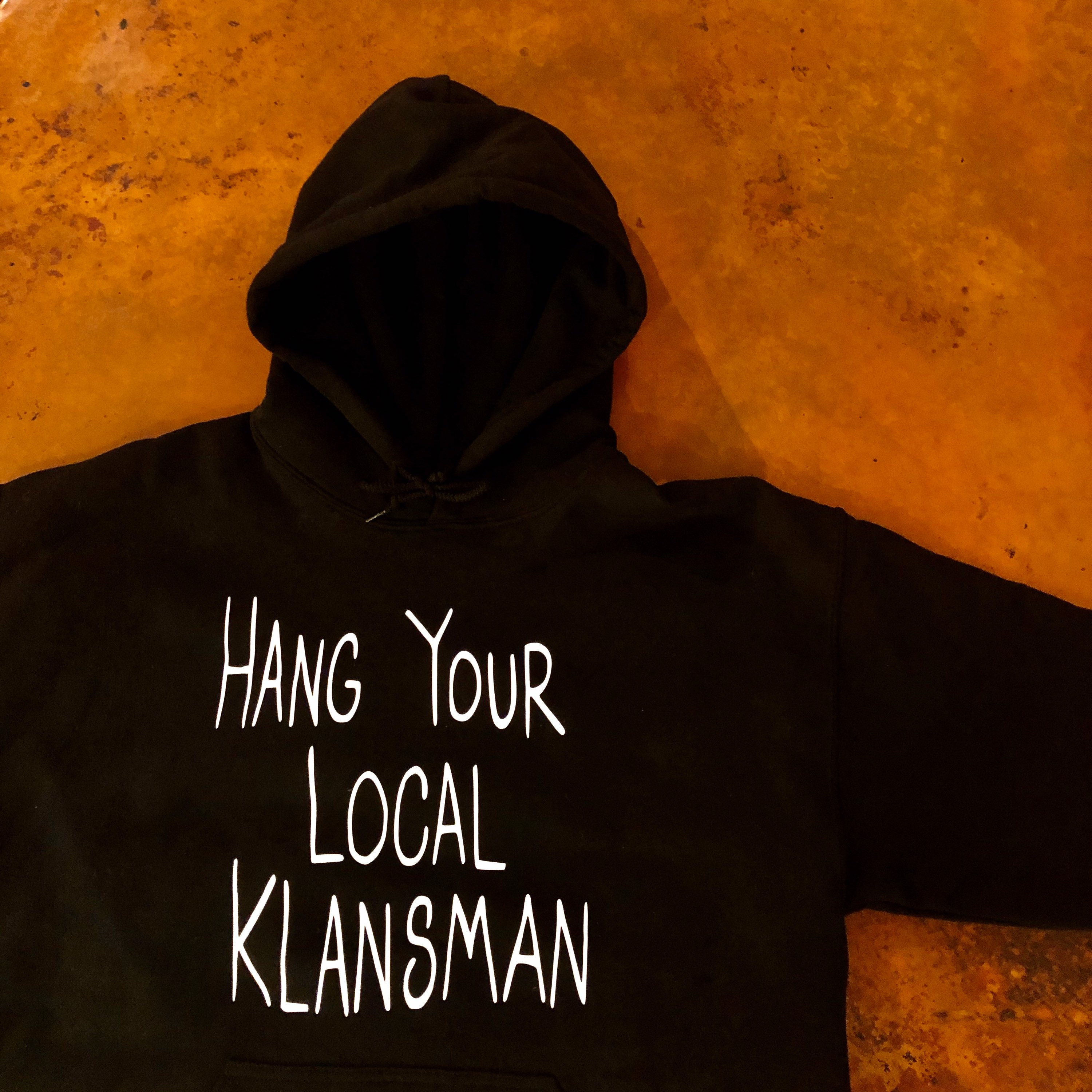 kkk Classic Ad Hooded Sweatshirt Phritz Art Original “hang Your Local Klansmen” Hoodie - Etsy