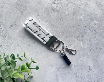 Bridesmaid Mini Fabric Key Fob Wristlet / Fabric Key Fob / Gift for Her / Key Fob Wristlet / Lanyard / Car Keychain / Holiday Key Fob