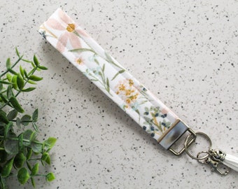 Beyond the Garden Key Fob Wristlet / Fabric Key Fob / Gift for Her / Key Fob Wristlet / Lanyard / Car Keychain