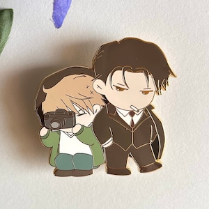 Finder Asami x Akihito chibi // Pin de esmalte Yaoi