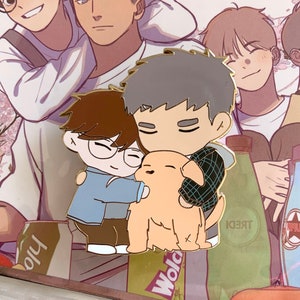 Aquí estás LiHuan x YuYang chibi // Pin de esmalte BL