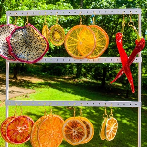 Orange Real Fruit Earrings // The Fruitopia Collection image 2