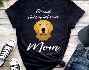 Stolz Golden Retriever Mom T-Shirt, Hunde Liebhaber Geschenk
