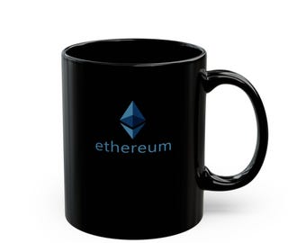 Ethereum Mug, Crypto Coffee Mug Gift, ETH, Hodl