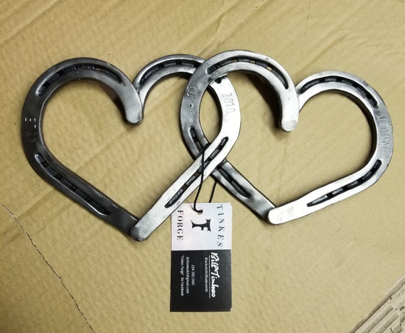 Horseshoe Hearts, hand forged, great gift for many occasions.