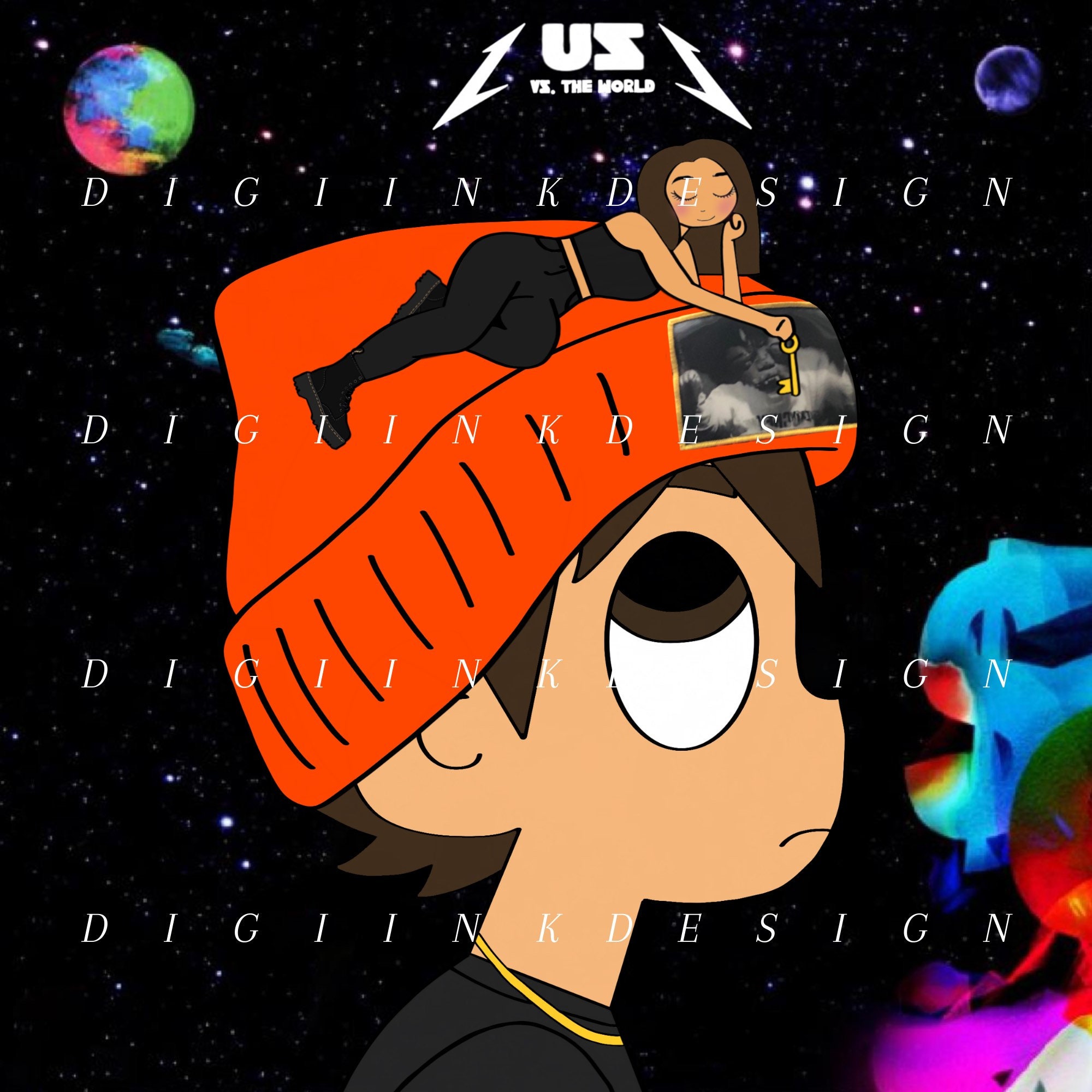 DIGITAL Custom Lil Uzi Album Cover Portrait Etsy