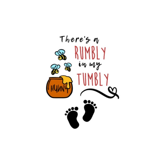Download There S A Rumbly In My Tumbly Baby Disney Pooh Bear Etsy