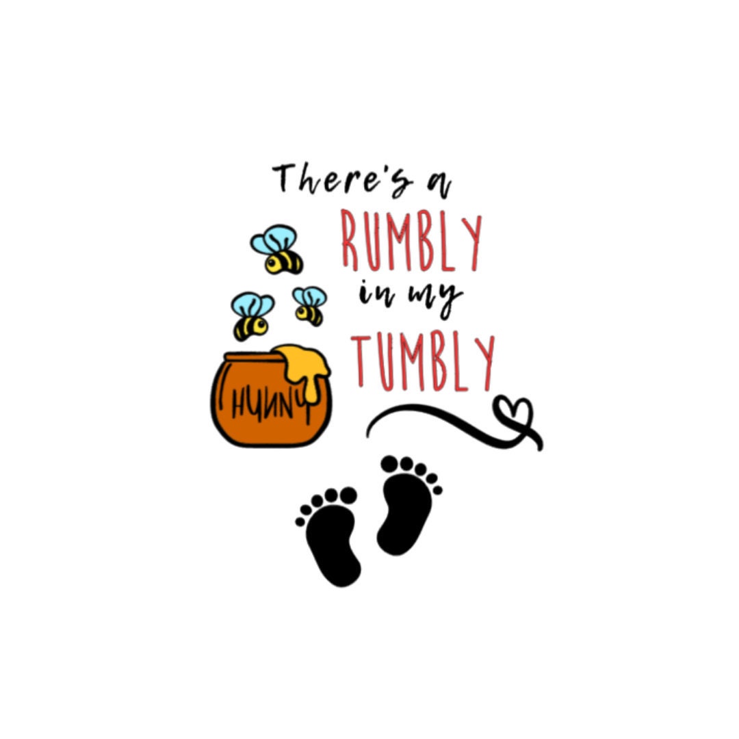 Download There S A Rumbly In My Tumbly Baby Disney Pooh Bear Etsy