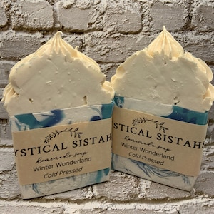 Handmade Winter Wonderland Bar Soap-Christmas Gift-Stocking stuffer