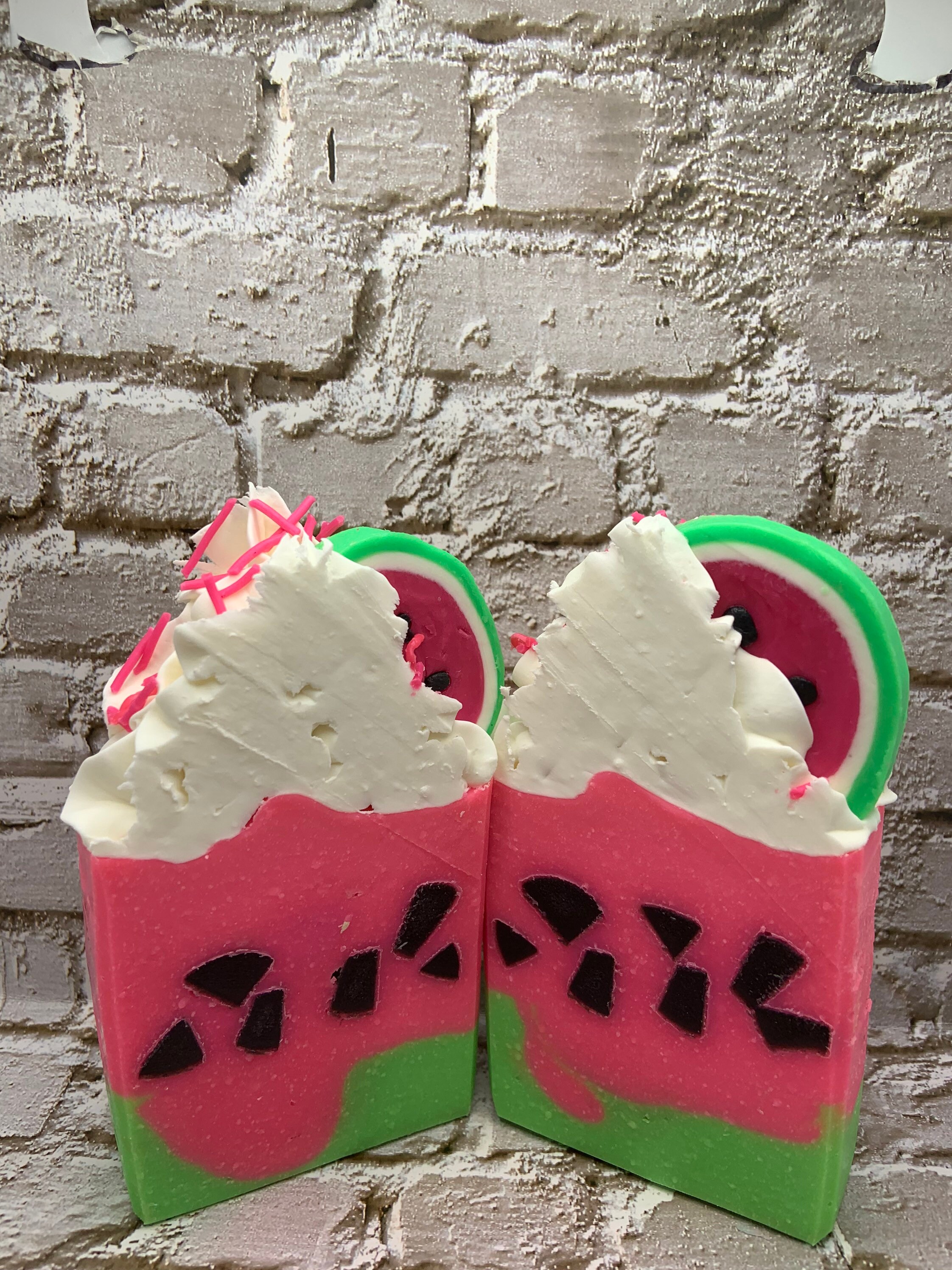 Handmade Watermelon Bar Soaphandmade Bar Soapwhipped Soap Etsy