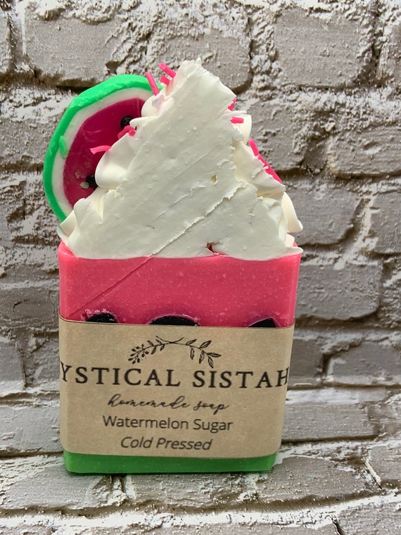 Handmade Watermelon Bar Soaphandmade Bar Soapwhipped Soap Etsy