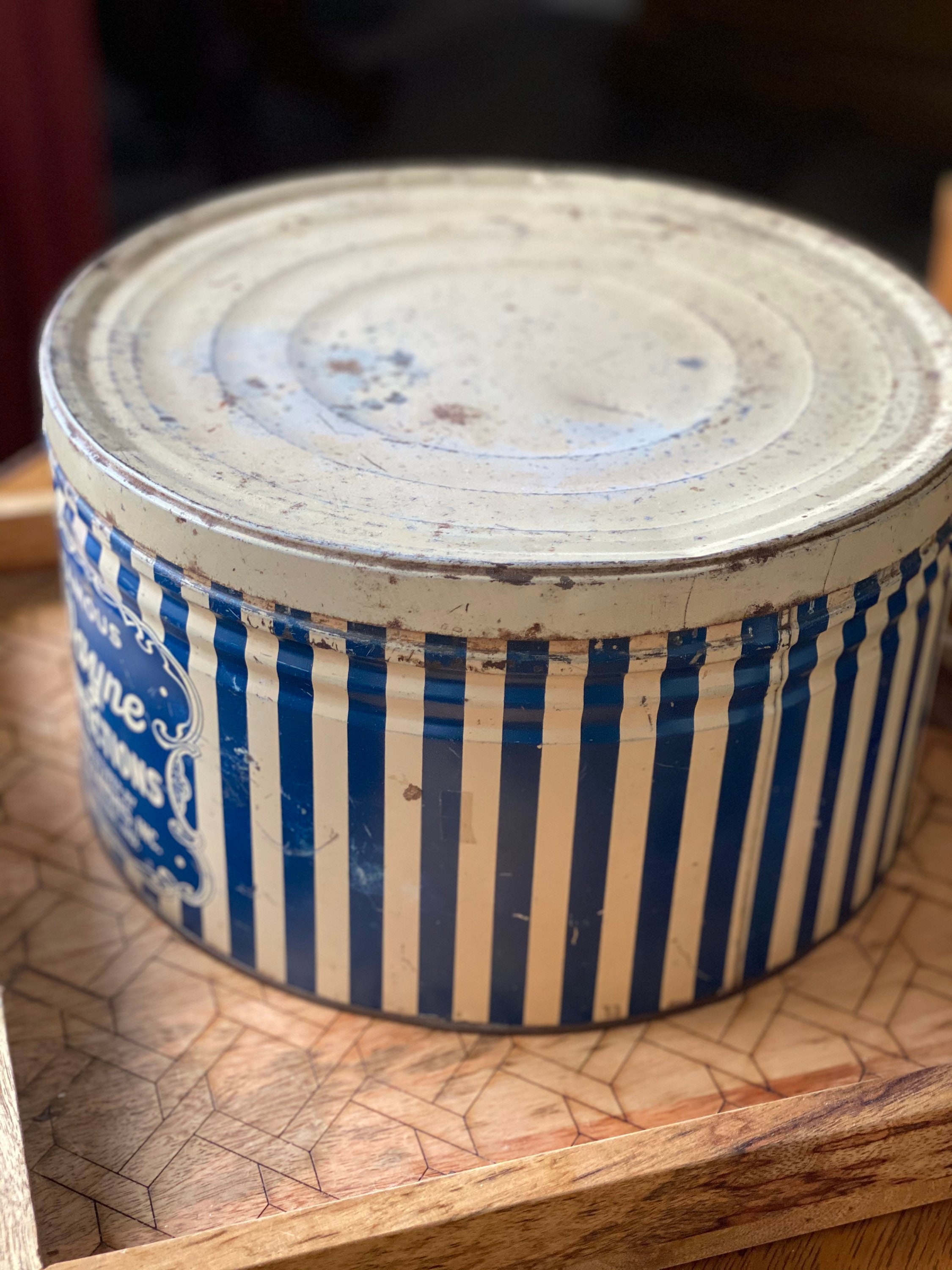 Famous Wayne Confections TIN striped Fort Wayne candies round Etsy